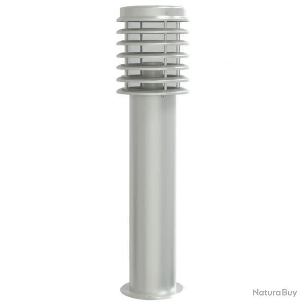 Lampadaire d'extrieur argent 60 cm acier inoxydable Argent 02_0042517