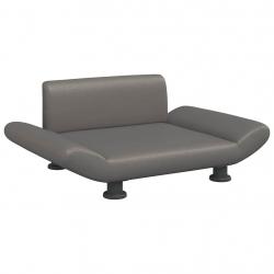 Lit pour chien panier canapé confortable 70 x 45 x 28 cm similicuir gris 02_0042808