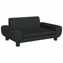 Lit pour chien panier canapé confortable 70 x 45 x 33 cm velours noir 02_0042877