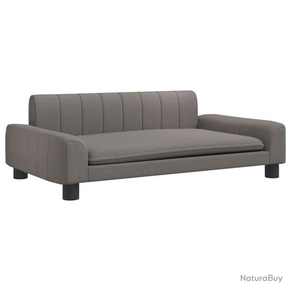 Lit pour chien panier canap confortable taupe 90 x 53 x 30 cm tissu Taupe 02_0043211
