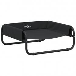 Lit surélevé pour chien tissu oxford et acier anthracite 02_0043243