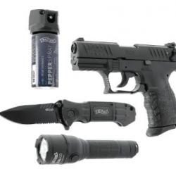 PISTOLET WALTHER P22Q CAL 9 MM PAK - READY 2 DEFEND KIT