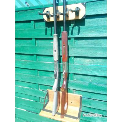 Râtelier 5 Fusils En Hêtre Massif – Fabrication Française, Neuf