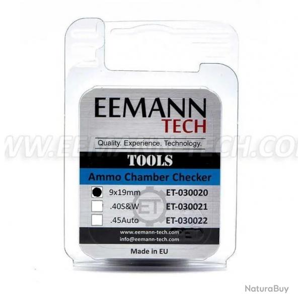 Jauge de calibre 9mm (9x19) - Ammo Chamber Checker / Réf ET-030020