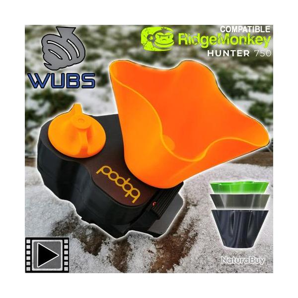 Epandeur Bait Boat Pod Wubs pour RidgeMonkey Hunter Green