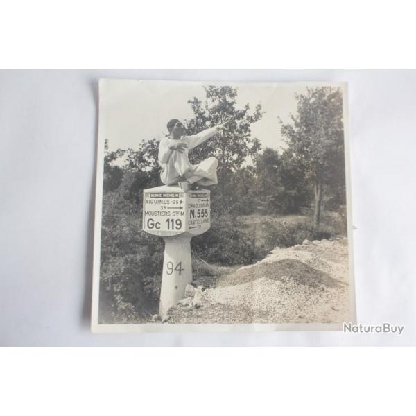 Ancienne photographie Borne Michelin Provence-Alpes-Cte d'Azur
