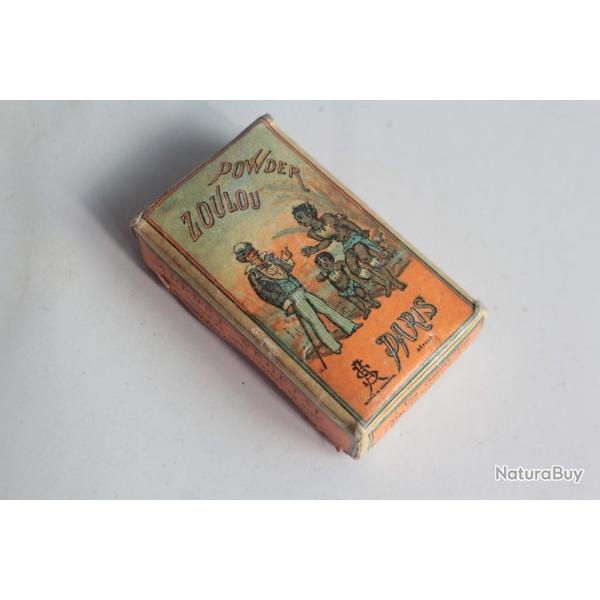 Ancienne boite Zoulou Powder Apprt vgtal Linge