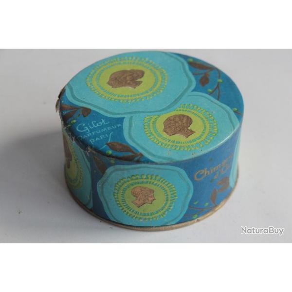Ancienne Boite  poudre Chimre d'Or Gilot parfumeur Paris