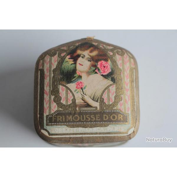 Boite  poudre Frimousse d'or Lorenzy Palanca Art Nouveau