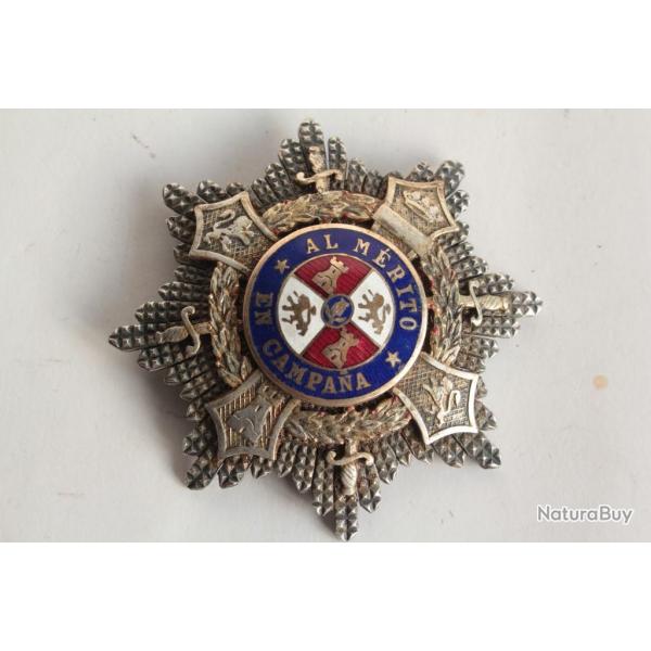 Mdaille militaire Croix du mrite en Campagne Espagne