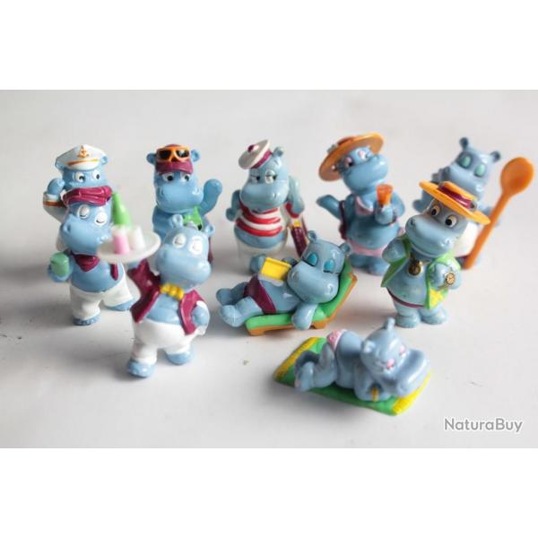 KINDER 10 Figurines Happy Hippo Vacances 1996 srie complte