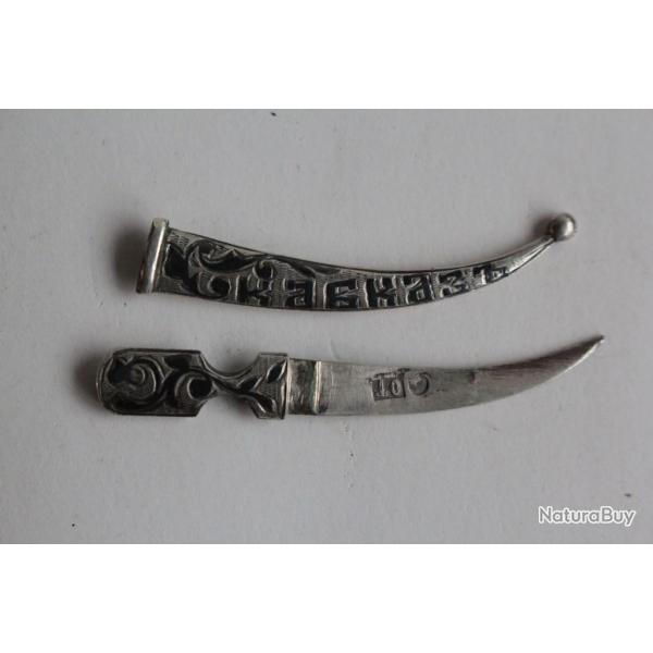 Couteau miniature argent niell Russe