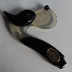 PIERRE CARDIN Poignée ombrelle vintage forme chien