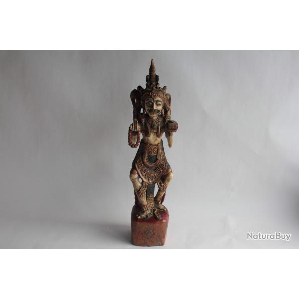 Sculpture Divinit Hindoue bois sculpt