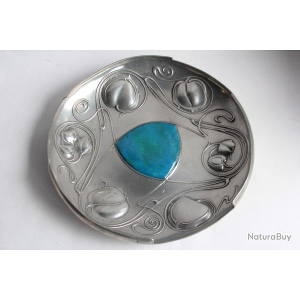 Plat maill Archibald Knox Tudric Liberty & Co Art nouveau