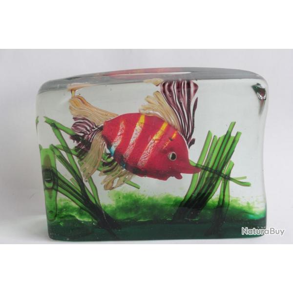 MURANO Aquarium Poisson verre Gino Cenedese