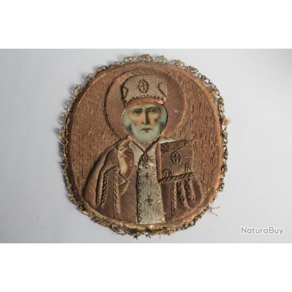 Ancienne icne russe Broderie Peinture
