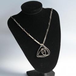 Collier argent design Søren BORUP Danemark Bijoux scandinaves vintage