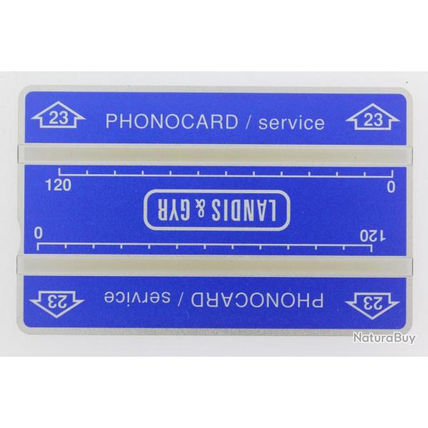 Tlcarte de service Phonocard 23 Landis & Gyr 704L Thalande