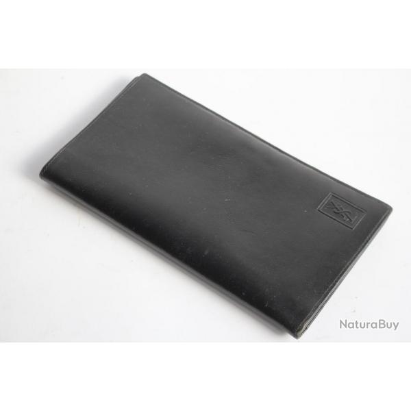 YVES SAINT LAURENT Porte cartes cuir noir