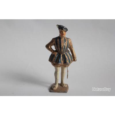 Ancienne Figurine Plomb creux Gustave Vertunni Charles IX