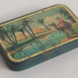 Boîte tôle sérigraphiée Orientaliste pastilles Rosée de Mai par Lotus Rochefort