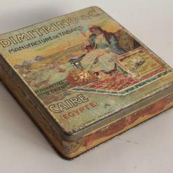Boîte à Cigarettes tôle Dimitrino Capricorne Caire Égypte Orientaliste