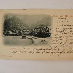 CPA Suisse Bern Gruss aus Bonigen illustrée Carte postale