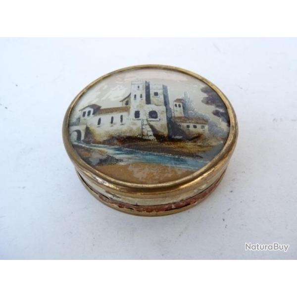 Boite  Bonbons Fix Sous Verre XIXe sicle