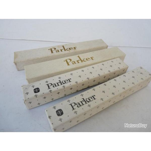 Quatre boites pour stylo PARKER Objets d'critures