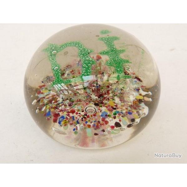 Boule presse-papier en sulfure objet de bureau