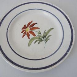 Ancienne assiette faïence céramique