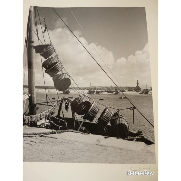 Grande Photographie Finistre CAMARET Le Port BOREL