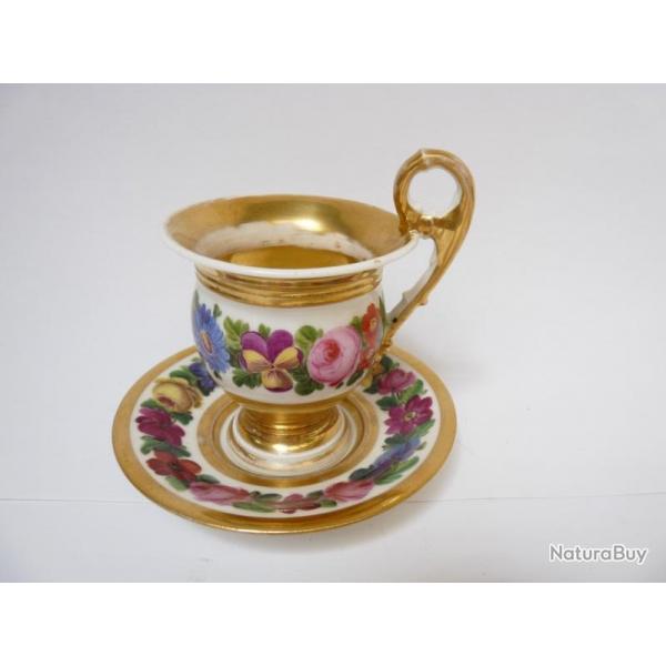 Tasse porcelaine XIXe sicle Style Empire art de la table