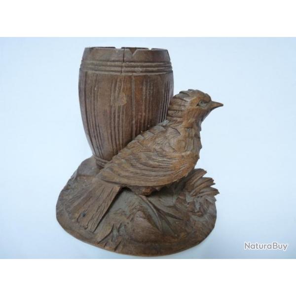 Pyrogne Bois Art Populaire Suisse BRIENZ Tabac Objets du fumeur