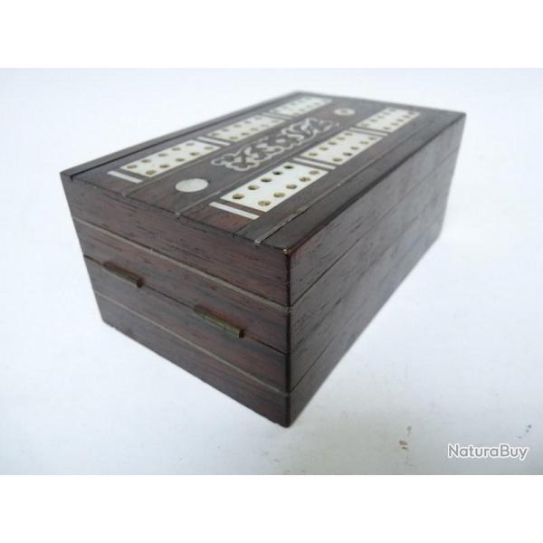 Ancien Jeu boite bois et nacre