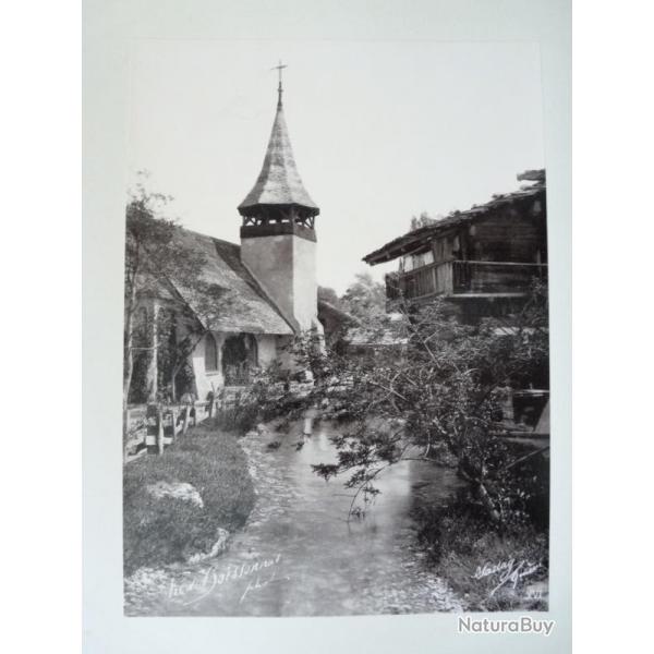 Photo Fred BOISSONNAS 1896 Ruisseau glise XVI Suisse