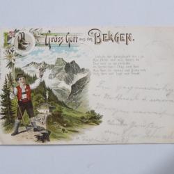 CPA Suisse Gruss Gott aus den BERGEN 1899 Carte Postale