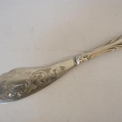 Couteau de service à poisson argenté