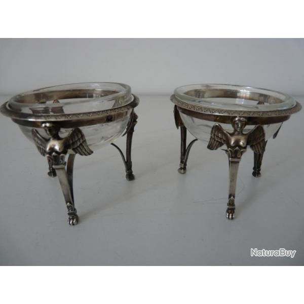Salire Argent France 1er Coq Empire Argenterie Art de la table Salerons