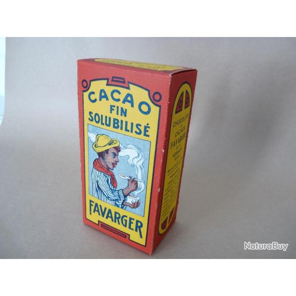 Boite chocolat FAVARGER 1910/30 collections publicits