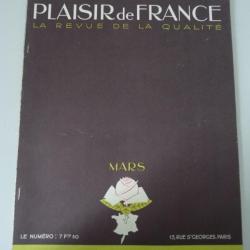 Revue Plaisir de France Mars 1938 N°42 Art Mode