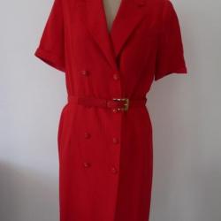 Robe Louis FERAUD Rouge T42 vintage