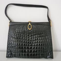 Ancien Sac à main Croco accessoire de mode vintage