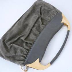 Ancien Sac à main daim accessoire de mode vintage