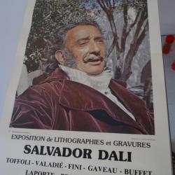 Affiche Salvador DALI Exposition Eaux Vives GENEVE