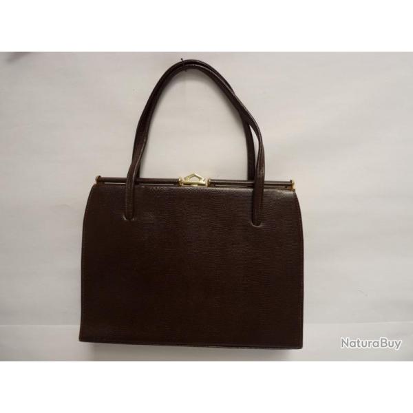 Ancien Sac  main Cuir accessoire de mode vintage