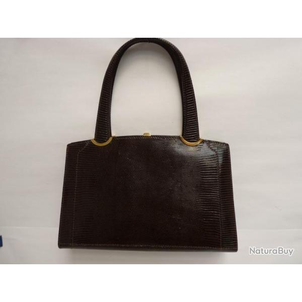 Ancien Sac  main lzard accessoire de mode vintage