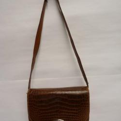 Ancien Sac à main croco crocodile accessoire de mode vintage