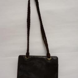 Ancien Sac à main lézard accessoire de mode vintage